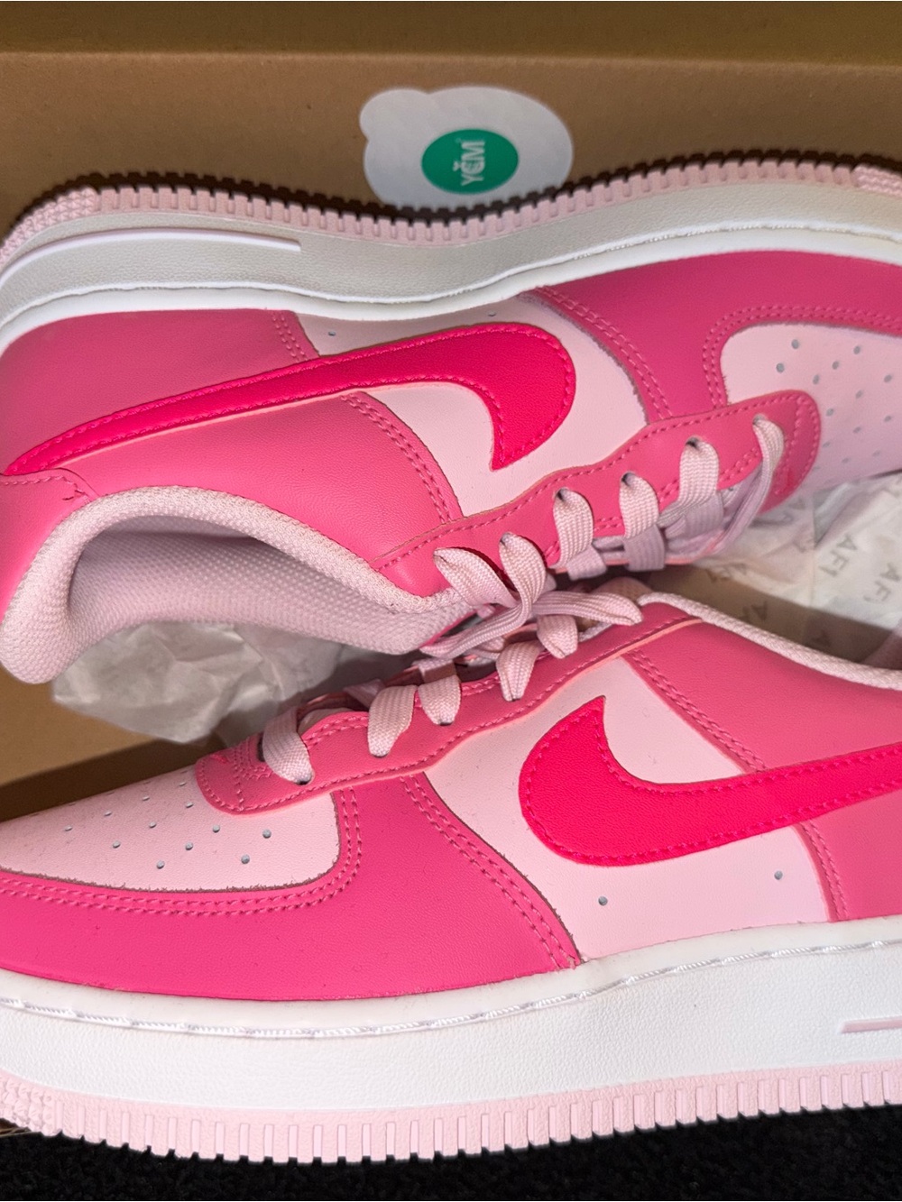 Nike Women's Hot Pink & Light Pink Low Top Sneakers
